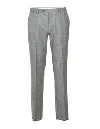 Light Grey Suit - Silver Gray Suit For Wedding - Mens Designer Two Button Slim Fit Notch Lapel Herringbone Suit
