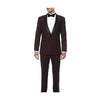 Slim Fit One Button Shawl Collar Blazer Sport Coat Black