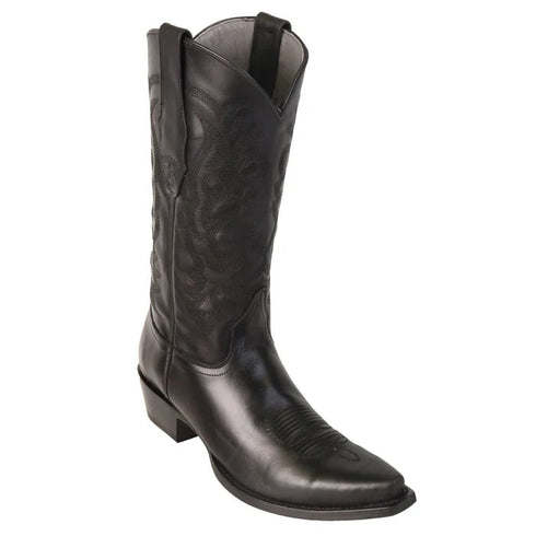 Los Altos Boots - Mens Dress Cowboy Boot - Low Priced Snip Toe Cowboy Boots - in Black