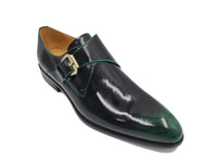 Carrucci Soft Calf Patent Leather Single Monk Slip-on