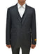 Mens 2 Button Peak Lapel Vested Prom Tuxedo in Black Black Prom Tuxedos