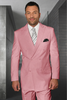 Mens Easter Suit - Jacket and Pants in Summer Color Blush Pink Modern Fit Light Weight
