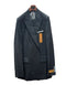 Mens Two Piece Double Breasted Black Suit
