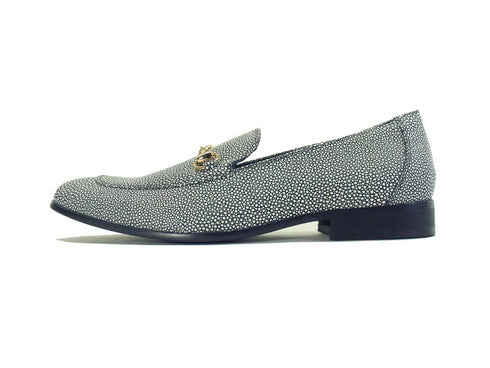 Stingray Embossed Horsebit Loafer