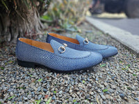 Carrucci Stingray Embossed Horsebit Loafer