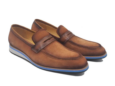 Stylish Suede Penny Loafer Carrucci