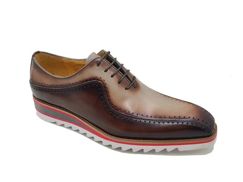 Stylish Two-Tone Brogue Oxford