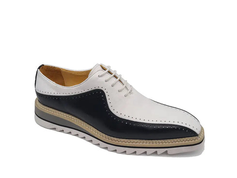 Stylish Two-Tone Brogue Oxford