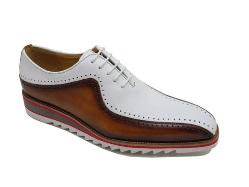 Stylish Two-Tone Brogue Oxford