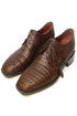 Los Altos All-Over Crocodile Lace Up Dress Shoes