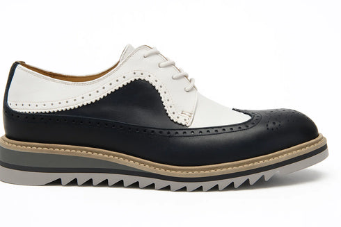 Stylish Two-Tone Brogue Oxford