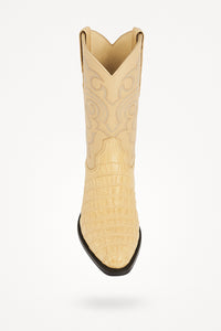 Botas de  Cocodrilo - Caiman Cola Horma Puntal- A