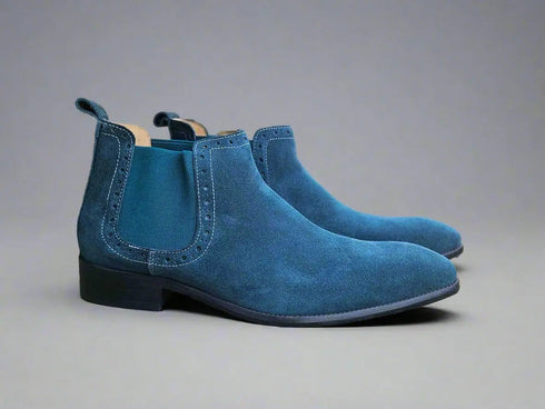 Suede Ankle Chelsea Boot Carrucci