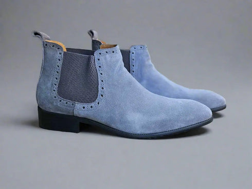 Suede Ankle Chelsea Boot Carrucci