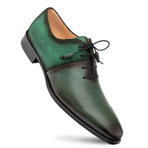 Colomer Calf/Suede Oxford Forest/Green By Mezlan Made In Spain Brand