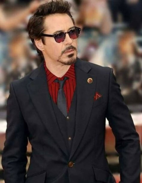 Tony Stark Black Suits and Jackets