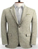 Summer Khaki Linen Men Wedding Suits Casual Groom Groomsmen Blazers Tuxedos