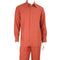 Men’s Rust Long Sleeve Walking Suit – 2 Piece Classic Fit Set
