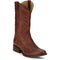 Round toe leather goat cowboy boot