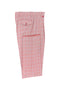 Tiglio Luxe Red Houndstooth with Light Blue Windowpane Wide Leg Wool Dress Pants 2576 CT552455