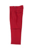 Tiglio Luxe Red Semi-Wide Leg Wool Marbella Dress Pants