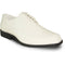 Bravo Mens Classic Plain Square Toe Shiny Patent Tuxedo Dress Shoe in Ivory