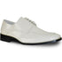 Bravo Mens Classic Moc Toe Shiny Patent Tuxedo Prom Shoe in Ivory