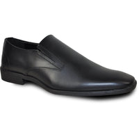 Bravo Mens Plain Pointy Square Toe Dress Loafer in Brown - Men's Dress Shoes