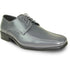 Bravo Mens Classic Bicycle Square Pointy Toe Patent Tuxedo Shoe in Black