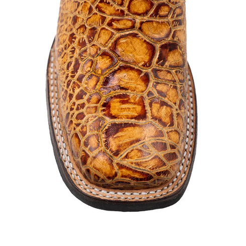 Ferinni Boot - Mens Dress Cowboy Boot  - Men's Ferrini Kai Sea Turtle Print Boots Handcrafted Tan