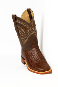 Botas Cuadrada de Cocodrilo Caiman Lomo