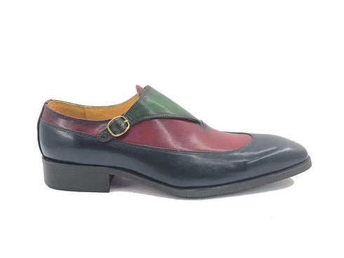 Tri-Tone Single Monk Strap Slip-on Carrucci