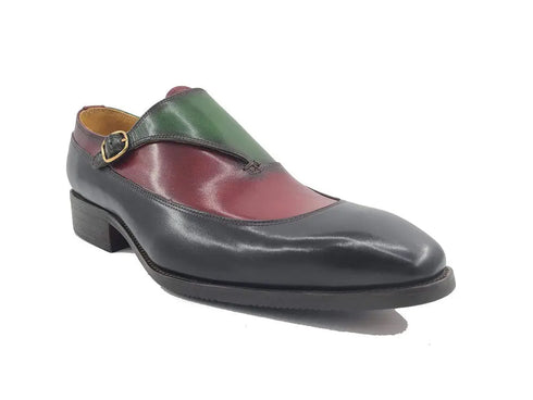 Tri-Tone Single Monk Strap Slip-on