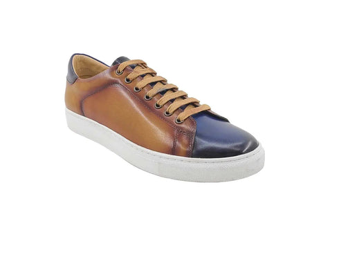 Two Tone Leather Dress Sneaker