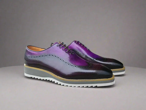 Two Tone Oxford With Lightweight Sole Carrucci