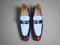 Two Tone Patent Leather Penny Loafer Carrucci