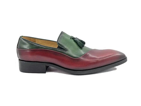 Two Tone Tassel Loafer Carrucci