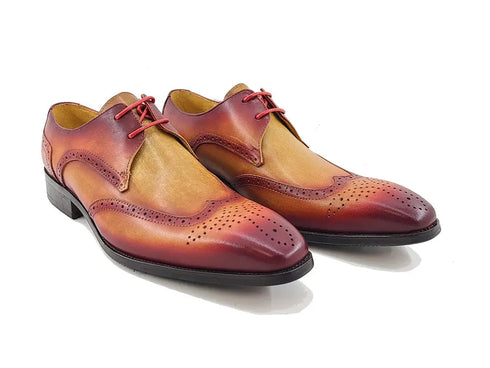 Two Tone Wingtip Blucher Oxford Carrucci