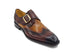 Two Tone Wingtip Monk Strap