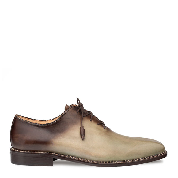 Barbaro Two-Tone Oxford Olive/Mocha By Mezlan Made In Spain Brand