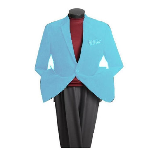 Two Button Classic Cotton /Rayon Sky Blue blazers