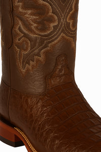Botas Cuadrada de Cocodrilo Caiman Lomo