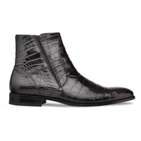 Mezlan Belucci Alligator Zipper Boots Black (3663-J)