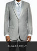 (36R Blazer) Slim Fit Light Gray Blazer