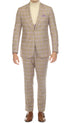 Modern Slim Fit Mens Suit – 2 Button Notch Lapel with U-Shaped Double Breasted Vest