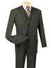 (36S) Regular Fit 3 Piece Dark Olive Suit