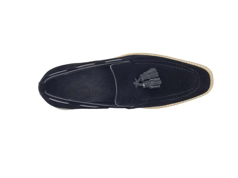 Venetian Suede Loafer with Calfskin Tassel