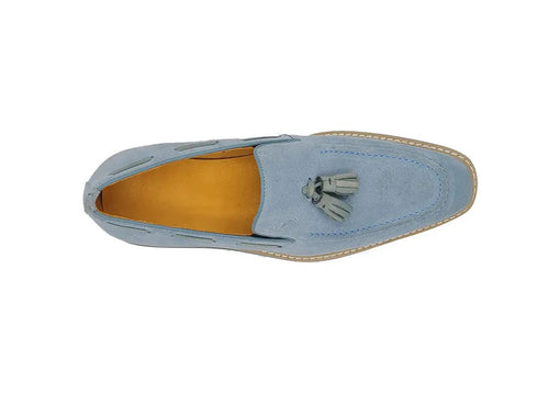 Venetian Suede Loafer with Calfskin Tassel