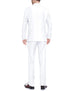 White Wedding Suit For Men - Perfect For Groom - Mens Basic Two Button Classic Fit Suit In White