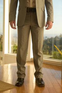 Mens Grey Western Sport Suit with Elbow Patches – Rugged Classic Style